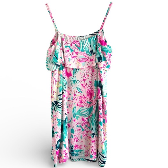 LILLY PULITZER ANNASTASHA VIA FLORAL DRESS SZ XL NWT - Picture 2 of 10